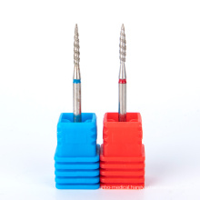 professional diamond teeth version nail art drill bit ceramic anti bit rotary burr nail drill bit